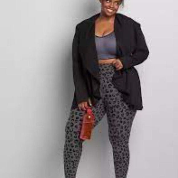 Voll Comfort Causal Animal Print Black/Grey Plus Size Leggings Size 2XL NWOT - Picture 2 of 10